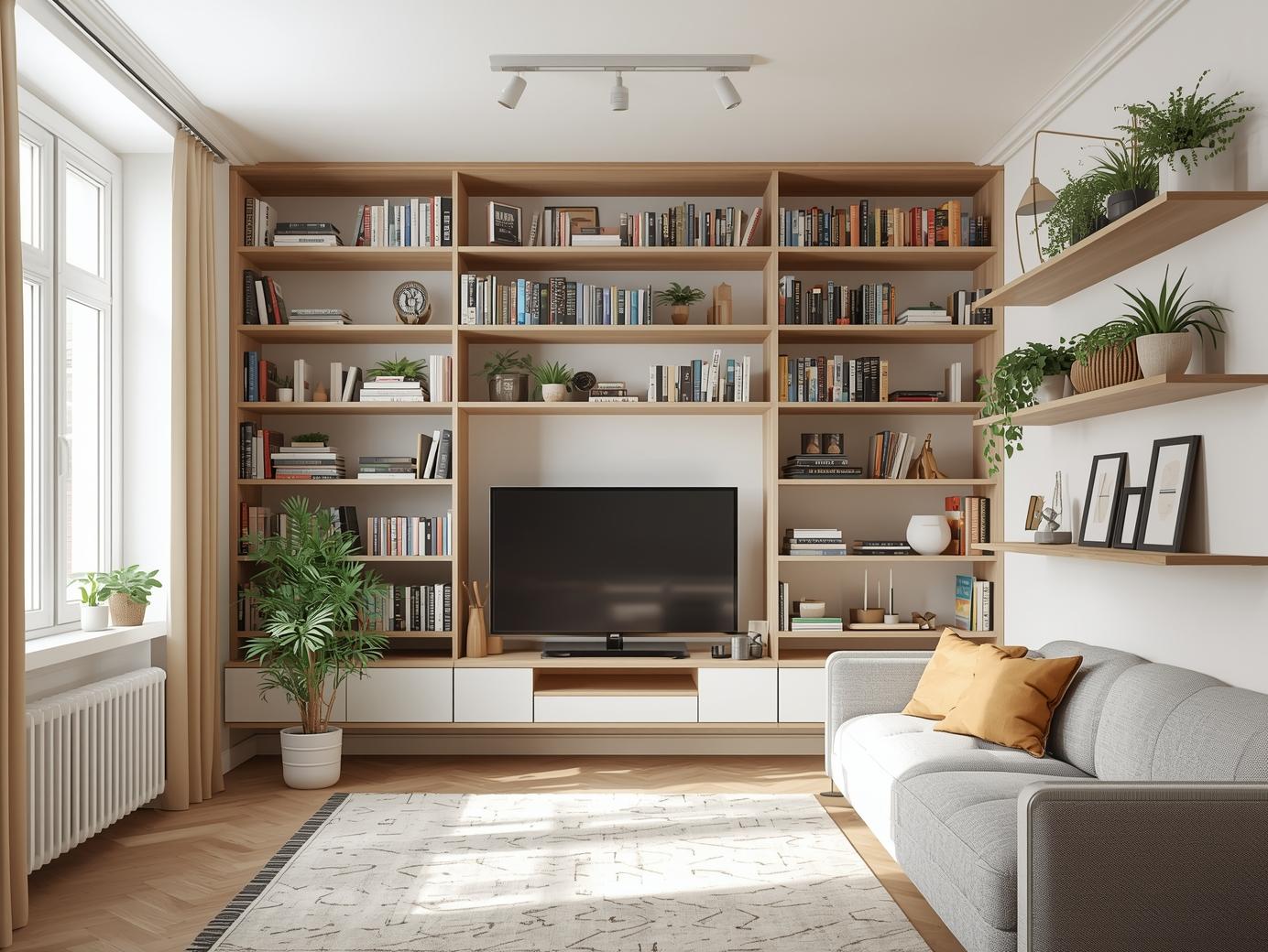 Verticale opslag Slim gebruik van verticale opbergruimte in een klein appartement